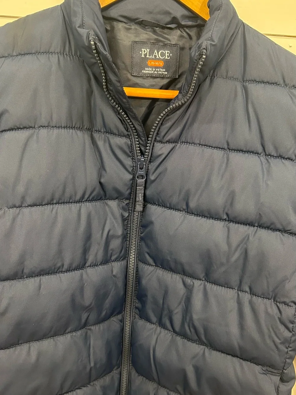 The Children's Place Navy Quilted Puffer Jacket for Kids